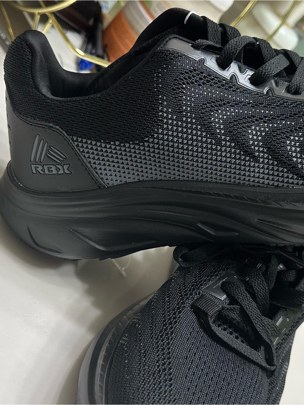 RBX Men's Black Mesh Athletic Sneakers
